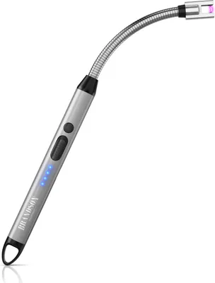 USB Plasma Feuerzeug Mit Lichtbogen - Windfest & Wiederaufladbar Im Edlen Gold-Design