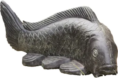 Produktbild von Schöner Fisch aus Steinguss perfekt für den Garten die Terrasse oder den Teich ist Frostfest Witterungsbeständig und Neu 26cm H, AP-Fish04-055a
