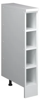 Zdjęcie produktu dla Szafka kuchenna na dach skośny Vicco R-Line Biały/Biały 15 cm bez skosu, otwarty, Model 61837