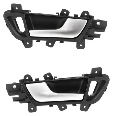 Image de Poignée de porte intérieure, argentée, gauche/droite, pour l'avant, compatible avec Audi A4 B8 8K (2007-2015) / A5 8T (2007-2017)