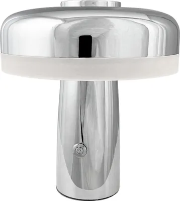 Produktbild von Tischlampe, Kabellos Dimmbar Tischleuchte, Led Tischleuchte Metall, Leselampe, USB Wiederaufladbare, Porter Chrom