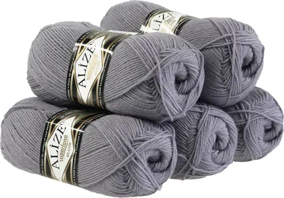Produktbild von 5 x 100g Strickgarn Alize Superlana Klasik 25% Wolle, Farbwahl