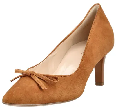 Produktbild von Högl Pumps aus Veloursleder mit feiner Schleife und schlankem Absatz