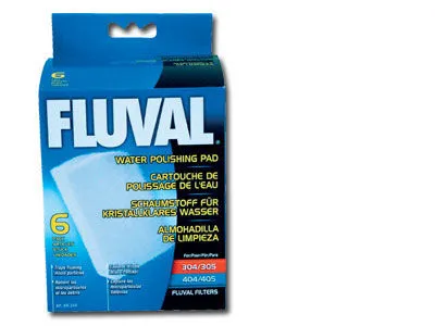 Produktbild von Hagen Fluval Feinfilterpads 6er-Pack, für Fluval 304/305+404/405
