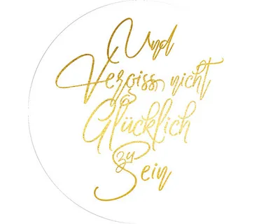 Produktbild von Glasbild Glücklich Sein Ø 50 cm