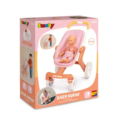 Produktbild von Smoby Baby Nurse Puppenbuggy, für Kinder ab 18 Monaten