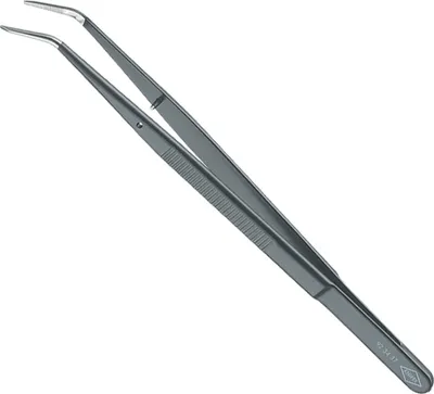 Produktbild von Knipex Praezisionspinzette Fuehr.Stiftschwarz lackiert in 155 mm Länge - 92 34 37