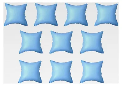 Produktbild von 10x Aufblasbare Poolkissen für Aufstellpools - Abdeckplane und Winterkissen aus PVC
