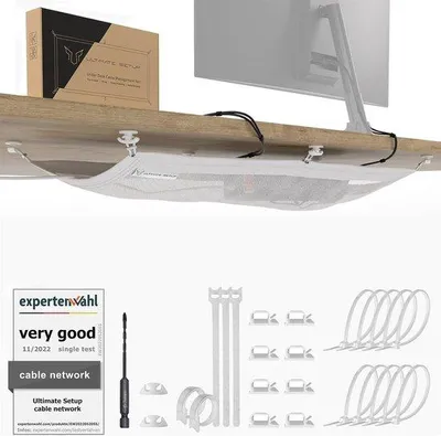Produktbild von Famanu Kabelkanal für optimales Kabelmanagement - Flexibler Kabelorganizer für Schreibtisch