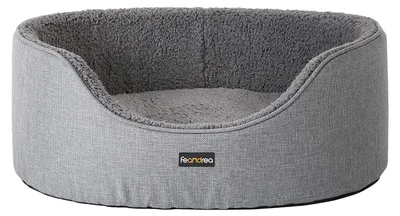 Produktbild von Feandrea Hundebett, Hundekorb, Wendekissen, 83 x 63 x 27 cm, grau PGW32GG
