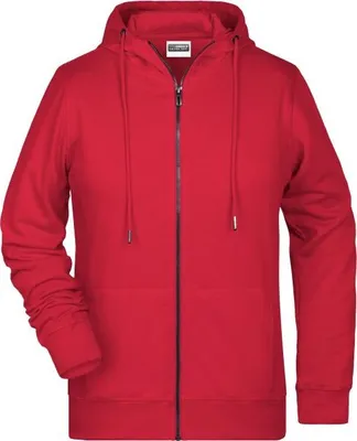 Produktbild von Sweat-Jacke mit Kapuze und Reißverschluss red, Gr. XL