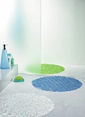 Produktbild von Spirella 7610583096821, Rutschfeste Badematte, Erwachsene, Blau, PVC, 570 mm, 570 mm