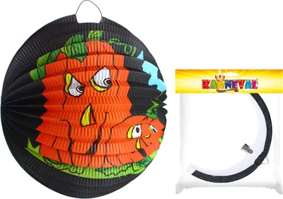 Produktbild von RAPPA Schwarze Halloween-Kürbislaterne 25 cm