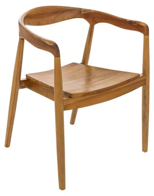Zdjęcie produktu dla KRZESŁO DREWNIANE Miyako naturalne drewno tekowe RETRO