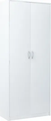 Produktbild von MATKAM Bücherregal R4, B/H/T 74x180x35cm ideal für Büro, Diele Wohnzimmer, mit verstellbaren Regalböden und satinierte Griffe (Weiß)