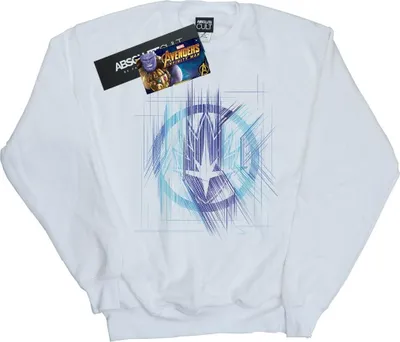 Produktbild von Marvel - "Avengers Infinity War Guardian" Sweatshirt für Damen BI7651 (M) (Weiß)