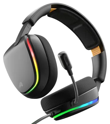 Produktbild von Glorious Gaming Glorious GHS Eternal RGB – Stereo-RGB-Gaming-Headset für PC, PS5, PS4, Switch – speziell abgestimmten Treiber, verstellbares abnehmbares Mikrofon, USB-C – langlebig, ganztägiger Tragekomfort – Schwarz, Kabelgebunden, Gaming, Kopfhörer, Schwarz
