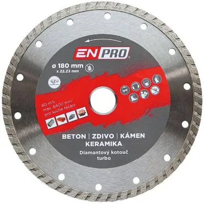 Image de Disque diamanté turbo Ø 180 x 1,6 x 22,3 mm, ENPRO
