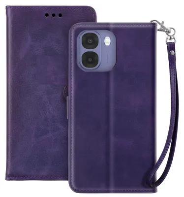 Obrázok produktu pre Puzdro Avizar pre telefón Oppo A6x s pútkom a stojanom, fialová farba