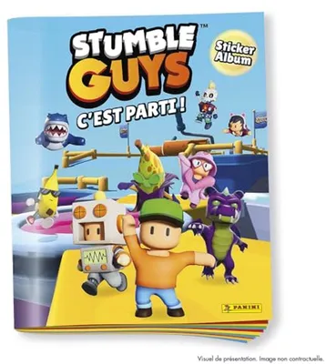 Stumble Guys Stickeralbum mit 204 einzigartigen Stickern und speziellen Effekten