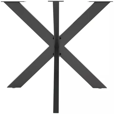 Immagine prodotto di In And OutdoorMatch Gamba da tavolo Chadd - metallo - gamba per mobili - gamba da tavolo - gamba a ragno - gamba da tavolo nera - 85x85x71cm