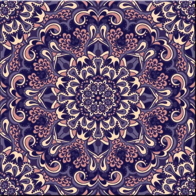 Zdjęcie produktu dla Rolka tapety z włókniny Góra Panel dekoracyjny tapety Obrazy ścienne XXL Tapeta wzór 10m ORNAMENT MANDALA ORIENT FOLK f-A-0213-j-b