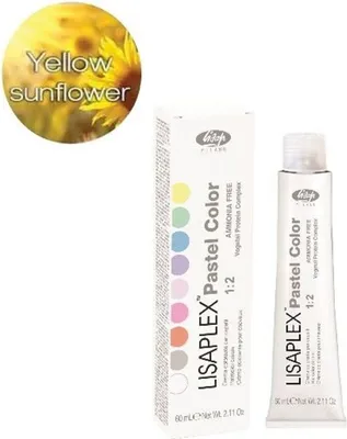 Produktbild von Lisap Lisaplex Pastel Color, 60 ml, Yellow Sunflower, Tube, Ammoniak, 1 Stück(e)