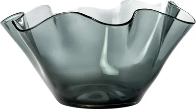 Produktbild von WAVE glass bowl - grau - 34x34x17cm - Glas