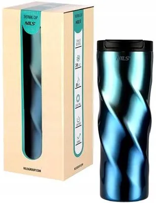 Produktbild von NILS CAMP NCB22 Thermobecher Vakuum Edelstahl Blau 500ml