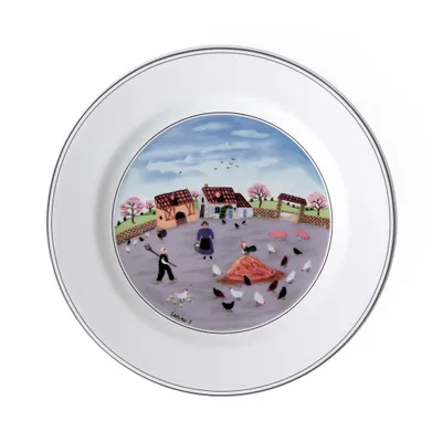 Immagine prodotto di Design Naif Frühstücksteller Hühnerhof 209 mm | Villeroy & Boch | Art.-Nr. 1023372644 | EAN 5450102206162