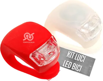 Immagine prodotto di SET DI OFFERTA: 2 luci a LED per bicicletta, anteriori e posteriori