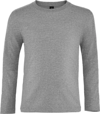 Image de SOLS - T-shirt « Imperial » pour enfants à manches longues LT1696 (104) (gris chiné)