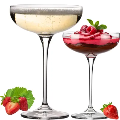 Produktbild von IMPERIAL Sektschalen 220ml "Havanna" Champagnergläser Set 2-Teilig Sektgläser aus Crystalline Glas Spülmaschinenfest