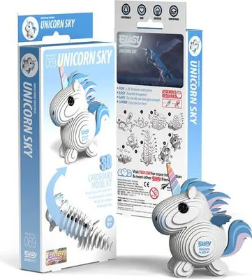 Produktbild von EUGY - 3D Bastelset Einhorn Pegasus