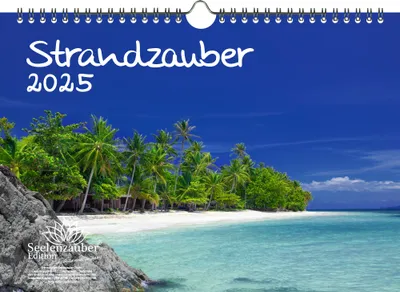 Produktbild von Strandzauber DIN A4 Kalender für 2025 Urlaub Strand und Strände - Seelenzauber