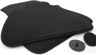 Immagine prodotto di Tappetini adatti per BMW E90 E91 E92 E93 Tappeto auto velours 2 pezzi anteriore incl. fissaggio