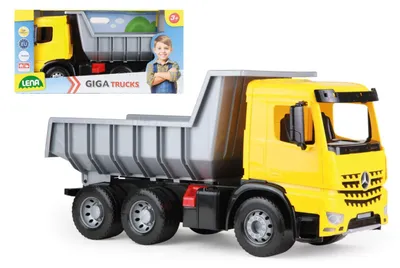 Produktbild von Lena GIGA TRUCKS Muldenkipper Arocs, Kipper-Modell, Dump truck, 3 Jahr(e), Grau, Gelb