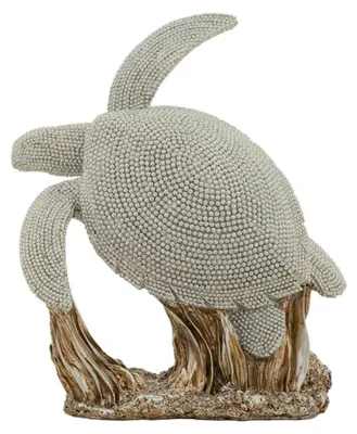 Imagen del producto de Mauro Ferretti Dekofigur Tortuga Sparky, 19x10,5x22 cm, color plateado