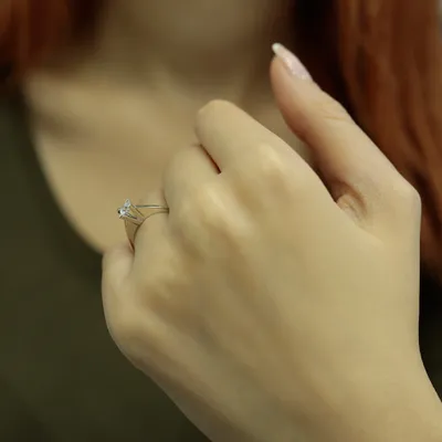 Produktbild von 0,29 Carat Diamant Solitär Ring Antragsring 14 Karat Weißgold