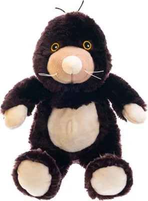 Produktbild von Habibi Wärmetiere Körnerkissen Kuscheltier Wärmflasche für Mikrowelle & Ofen - Maulwurf (Füllung herausnehmbar)