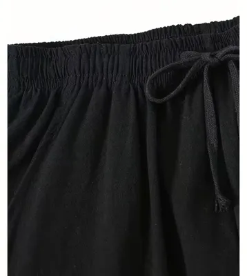 Produktbild von Currero Leinenhose Herren Schwarz XL