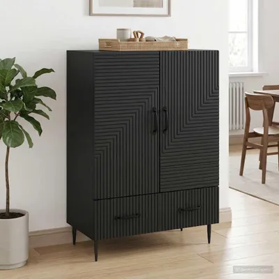 Imagen del producto de Maison Exclusive - Aparador Schwarz, 66 x 34,5 x 95 cm, fabricado en material de madera