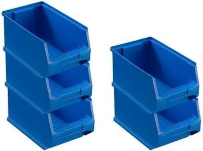 Produktbild von SparSet 5x Blaue Sichtlagerbox 3.0 | HxBxT 12,5x14,5x23,5cm | 2,8 Liter | Sichtlagerbehälter, Sichtlagerkasten, Sichtlagerkastensortiment, Sortierbehälter