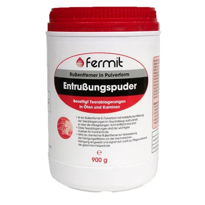 Produktbild von Fermit Entrußungspuder 900 g Rußentferner zur Kamin Ofen Reinigung