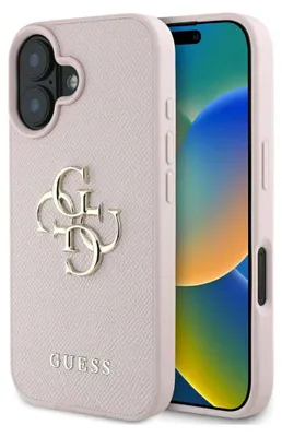 Immagine prodotto di Etui Guess Grana Grande 4G Logo Piccolo Logo Classico Fare Iphone 16 Różowy