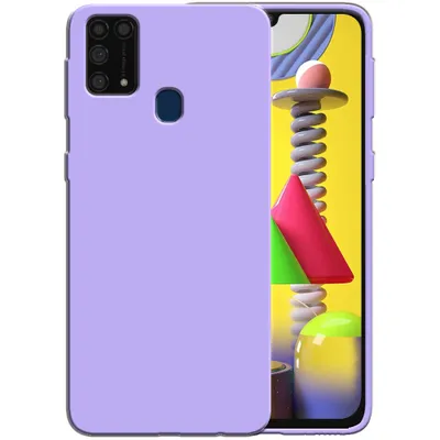 Produktbild von Smartphonica Silikonhülle für Samsung Galaxy M31 Hülle mit weicher Innenseite - Lila