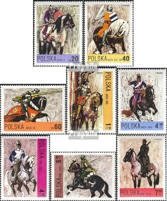 Produktbild von Briefmarken Polen 1972 Mi 2222-2229 (kompl.Ausg.) gestempelt Polnische Reiterei