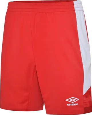 Image de Umbro - Short pour homme "Quatre" UO829 (XL) (Rouge vermillon/Blanc)