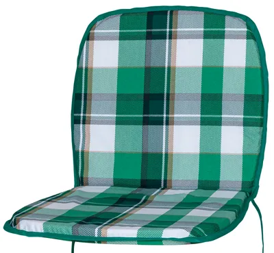 Produktbild von Auflage Monoblock niedrig 2397 grün-weiß kariert 72x38x2,5cm KETTtex