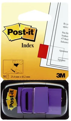 Obrázok produktu pre Post-it® 680-8 Index Standard typ 680 - 25,4 x 43,2 mm, fialová